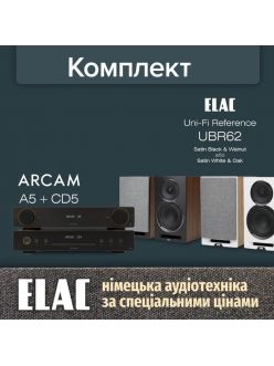 Стерео комплект Elac Uni-Fi Reference UBR62+ Arcam A5 + Arcam CD5