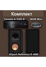 Yamaha A-S301 II+Klipsch Reference R-40M+WiiM Mini
