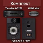 Yamaha A-S201+Fyne Audio F300i+WiiM Mini