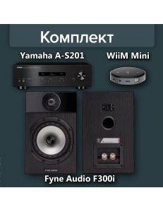 Yamaha A-S201+Fyne Audio F301i+WiiM Mini