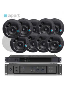 Biamp-APart CM20DTS+PREZONE1+REVAMP2060T ± 300 м²