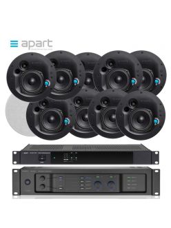 Трансляційний комплект Biamp-APart CM20DTS+PREZONE1+REVAMP2060T ±300 м²