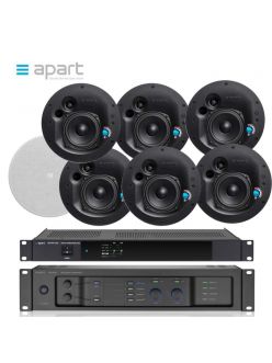 Трансляційний комплект Biamp-APart CM20DTS+PREZONE1+REVAMP2150 ±200 м²