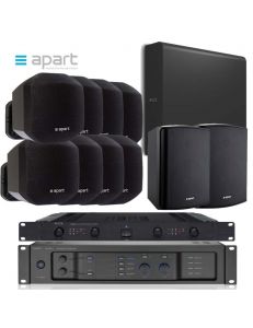 Biamp-APart MASK2+SDQ5PIR+SUBLIME+PREZONE1+CHAMP-4 ±200 м²